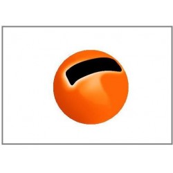Tungsten Hlavička s drážkou - Fluo Orange